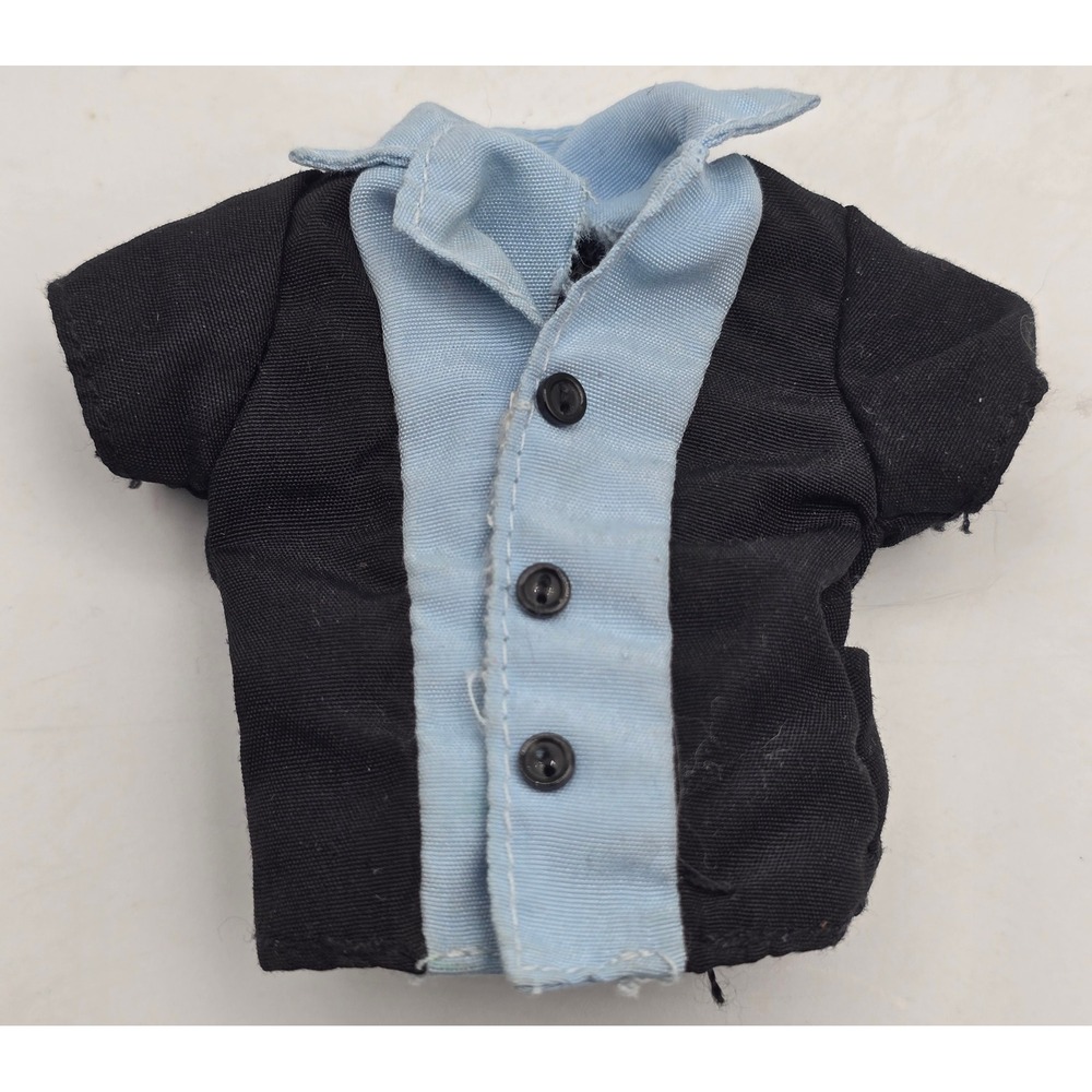 Bratz Boys Eitan Formal Funk Black Blue Shirt Only Button Down Doll Y2K Vintage